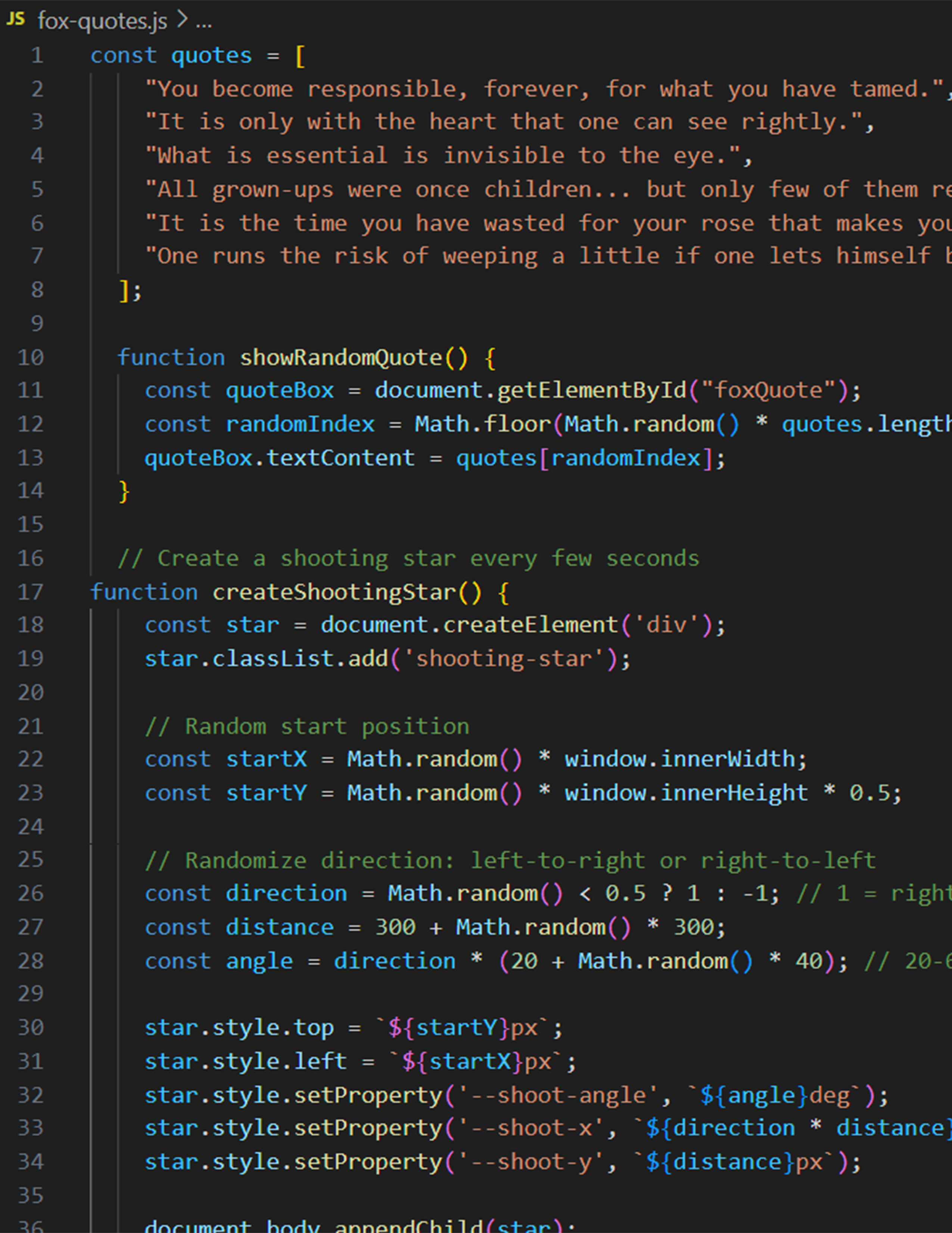 Coding the layout